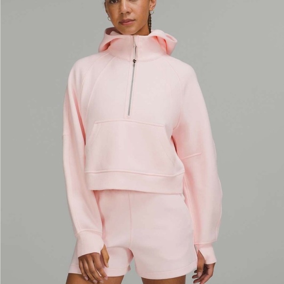 lululemon athletica Tops - lululemon athletica Pink Half-Zip Hoodie